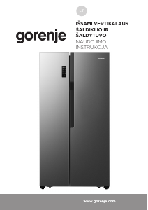 Vadovas Gorenje NRS918FMX Šaldytuvas-šaldiklis