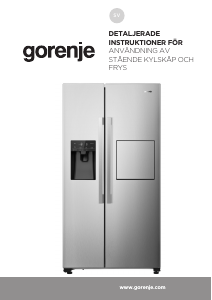 Bruksanvisning Gorenje NRS9EVXB1 Kyl-frys