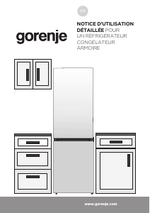 Mode d’emploi Gorenje ONRK619DBK-L Réfrigérateur combiné