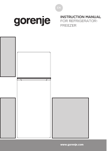Manual Gorenje RF414EPS4 Fridge-Freezer