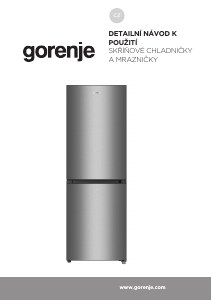 Manuál Gorenje RK416DPS4 Lednice s mrazákem