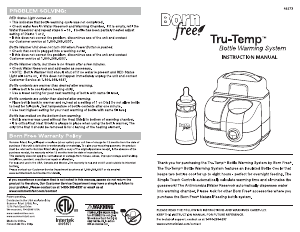 Manual Born Free Tru-Temp Bottle Warmer