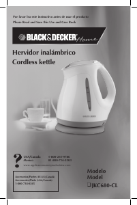 Handleiding Black and Decker JKC680-CL Waterkoker