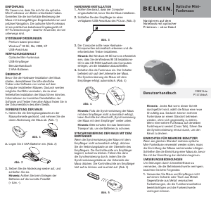 Bedienungsanleitung Belkin P74749deA Maus