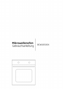 Bedienungsanleitung BEKO BCW 18500 X Backofen