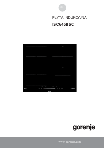 Instrukcja Gorenje ISC645BSC Płyta do zabudowy