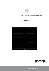 Návod Gorenje ISC645BSC Pánt