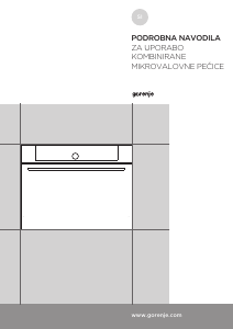 Priročnik Gorenje BCM598S17BG Pečica