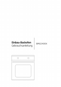 Bedienungsanleitung BEKO BIM 22400 X Backofen