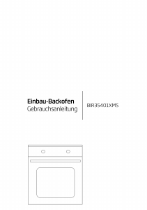 Bedienungsanleitung BEKO BIR 35401 XMS Backofen