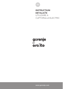 Manual Gorenje BO758ORAB Cuptor