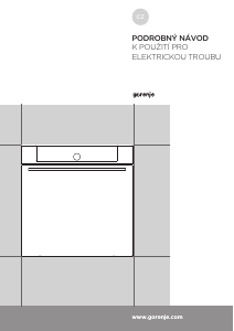Manuál Gorenje BO798S38BG Trouba