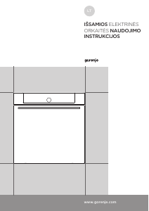 Vadovas Gorenje BO798S38BG Orkaitė