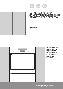 Priručnik Gorenje EC535G Raspon