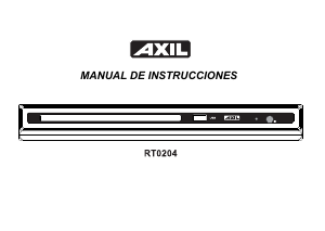 Manual de uso AXIL RT0204 Reproductor DVD