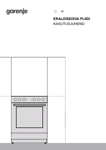 Kasutusjuhend Gorenje GEC5A21WG-B Pliit