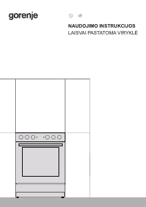 Vadovas Gorenje GEC5A41WG Diapazonas