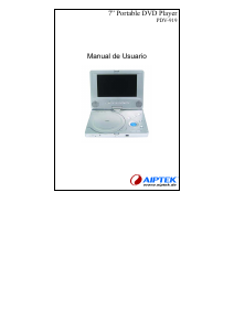 Manual de uso Aiptek PDV-919 Reproductor DVD