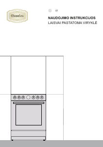 Vadovas Gorenje GECS5B70CLB Diapazonas