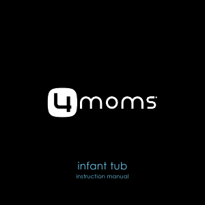 Manual de uso 4moms Infant Tub Baño de bebe