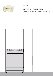 Manuál Gorenje GECS5B70CLI Sporák