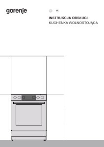Instrukcja Gorenje GECS5C70XPA Kuchnia