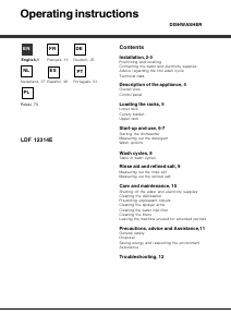 Handleiding Hotpoint LDF 12314E EU Vaatwasser