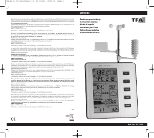 Manual de uso TFA Stratos Estación meteorológica