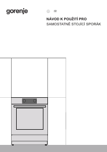 Manuál Gorenje GEIT5C60BPG Sporák