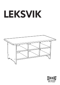 Priročnik IKEA LEKSVIK Klubska mizica