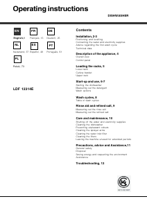 Kullanım kılavuzu Hotpoint LDF 12314E X EU Bulaşık makinesi