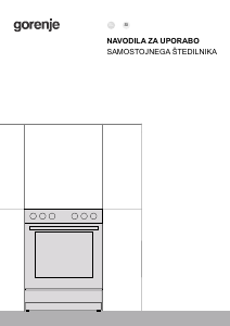 Priročnik Gorenje GG5A12WF-B Obseg