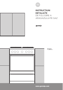 Manual Gorenje GI6322WA Aragaz