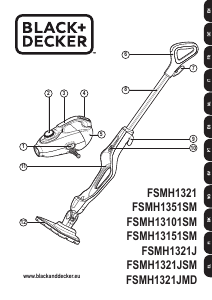 Handleiding Black and Decker FSMH1321 Stoomreiniger