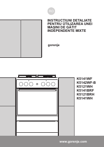 Manual Gorenje K5142WF-B Aragaz