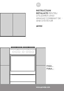 Manual Gorenje K6121XF Aragaz