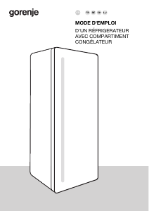 Mode d’emploi Gorenje OBRB615DBK Réfrigérateur