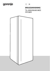 Brugsanvisning Gorenje ORB615DBK Køleskab