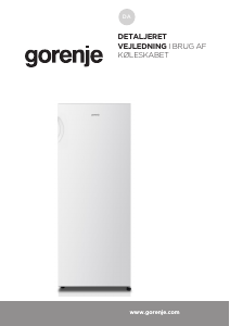 Brugsanvisning Gorenje R4142PW Køleskab