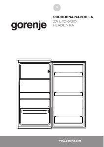 Priročnik Gorenje RI409EP1 Hladilnik