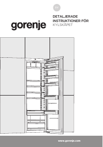 Bruksanvisning Gorenje RI418EE0 Kylskåp