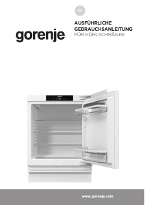 Bedienungsanleitung Gorenje RIU609EA1 Kühlschrank