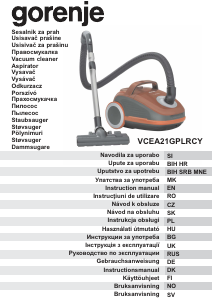 Bedienungsanleitung Gorenje VCEA21GPLRCY Staubsauger