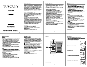 Handleiding Tuscany T-BFR65WH Vriezer