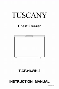 Handleiding Tuscany T-CF316WH2 Vriezer