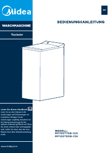 Bedienungsanleitung Midea MF100T70B-12A Waschmaschine