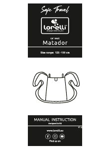 Manual de uso Lorelli Matador Asiento para bebé
