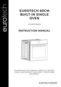 Manual Eurotech ED-BIO11FTBK2 Oven