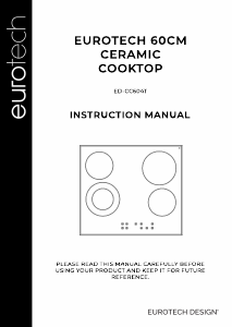 Manual Eurotech ED-CC604T.2 Hob