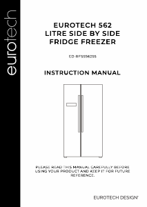 Manual Eurotech ED-RFSS562SS2 Fridge-Freezer